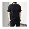 Summer Mens Designer T Shirt Men Tshirt Fashion Pure Cotton Red Logo Białe krótkie rękawy Wysokiej jakości sport swobodny wszechstronny luźne mężczyźni na świeżym powietrzu