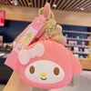 Kawaii silicone carteira chaveiro jóias mochila ornamento cabide crianças brinquedos presentes