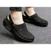 Sandals European And American Large-sized Knitted Headband Single Shoe Women's Summer Half Slippers