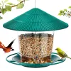 Nourrir un nouveau gazebo étanche Hanging Wild Bird Feeder Rouper Continier Outdoor avec corde Hang Ealinging Type Feeder Bird Aves Decor