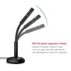 Microphones 3.5mm Studio Microphone Speech Mic Stand Holder USB Desktop Mini Notebook Computer For PC