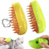 Grooming Electric Spray Cat Hair Brush 3 In 1 Cat Steamy Dog Steamer Brush for Massage Pet Grooming Cat Hair Brush för att ta bort