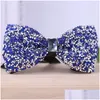 Bomboniera con diamanti Papillon Cravatta Bar Decorazione festival Bowknot Matrimonio Drop Delivery Casa Giardino Forniture festive Evento Dhk9F