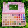 Skugga 45 färger Pretty Girl Matte Eyeshadow Palette Fall med spegel Glitter Eye Shadow Blush Pigment Makeup Palette For Face Eyes