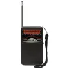 Radio Digital Radio LCD Display Stereo Radio Battery Operated Pocket Pointer Radio Telescopic Antenna for Indoor Outdoor Emergency Use