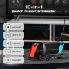 محول Unitek 4in1 Switch Card Card Reader لـ Nintendo Switch/Switch OLED Gaming Cardreader يدعم ألعاب التبديل بسرعة واحدة