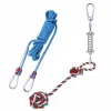 Toys Spring Pole Dog Rope Toys Dog Outdoor Bungee Hanging Toy Muscle Builder Interactive Tether Tug Toy for Pitbull Medium Large Dogs