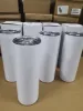 US /CA Stock 20oz Paslanmaz Çelik Tumbler Kapak Saman Süblimasyon Boşlukları Bira Kupa Su Şişesi Toz Dış Mekan Kamp Bardakları Vakum Yalıtımlı İçme 5411