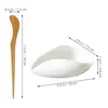 Skedar 1 Ställ in kinesiska te -kärl Kungfu Spoon Porslin Scoop Teaware Accessories For Coffee Bean Sugar