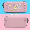 Väskor Söt tecknad förvaringsväska för Nintendo Nintend Switch Lite Game Console Box Shell Cover Kawaii Travel Bärande skyddsfodral