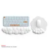 Pads, Tastatur-Handgelenkauflage, Mauspad, Handgelenkauflage, Unterstützung, ergonomische Armlehne, Cloud-Mauspads und Tastaturauflage, Unterstützung für Büro