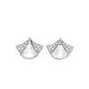 ディーバファンの形をしたデザイナーdangle dangle earrings for woman diamond white fritillaria公式Reproductionsファッションクリスタルジュエリークラシックスタイルボックス050