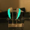 Backs Earrings Wings Ear Cuff Hook GLOW In The DARK Feather Rhinestone Orlando Bloom Clip Stud Earring