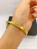 Designer jóias pulseira de luxo vanca latão banhado a ouro boutique trevo sorte pulseira moda ajustável das mulheres transmissão ao vivo