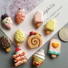 3D Cute Food Fridge Magnet Mini Refrigerator Magnetic Stickers ice cream Magnetic Decoration Magnet Refrigerator Paste Set 240227