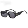 sunglasses Fashionable T-shirt for Men and Women Street Photography Runway Show Ins Small Glasses Oval Frame Sunglasses
