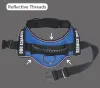 Harnesses Reflective Nylon Pet Dog Harness All Weather Service Dog Vest Padded Adjustable Safety Vehicular Lead For large medium small Dog