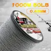 Linhas de pesca trançadas ashconfish, 8 fios, 500m, 1000m, linhas resistentes à abrasão, incrível superline zero stretch 6300lb