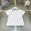 Brand Baby Tracksuits Summer T-Shirt Designer Designer Rozmiar 100-150 cm dziecięcy koszula polo i duże kieszonkowe żółte szorty 24feb20