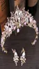 Bridal Crowns Flower Bride Hair Jewelry Crystal Tiara Princess Crown Wedding Tiaras Hair Accessories Baroque Birthday Party Tiaras5360067