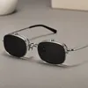 Sunglasses Frames Handmade Vintage Square Flip Up Glasses Frame Men Titanium Clip On Women Optical Myopia Semi Rimless Eyeglasses
