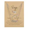 Kedjor 12 Constellation Pendant Necklace for Women Girls Chain Zodiac Birthday Presents