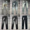 Jeans pour hommes Purple Mens Designer Skinny Ripped Biker Slim Pantalon droit pour homme Denim 240229