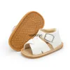 Babyschoenen Baby Meisje Sandalen Schoenen Flats Leer Rubberen Zool Antislip Walker Pasgeboren Peuter Wieg SummerH24229