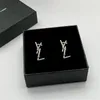 Charme brincos moda designer para mulheres jóias prata ouro letras hoop brinco das mulheres com caixa de casamento orelha studs pingentes G-5