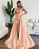 Elegant nude prom dress taffeta pleats sweetheart formal evening gowns elegant split party dresses for special occasions a line promdress