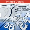 Baseball Custom Jerseys Split Jersey Button Down Shirt Sports Personalized Printed Name Number For MenWomenKid 240228