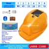 Hjälm solfans säkerhetshjälm med Bluetooth FM Radio LED -ljus 11000mAh litiumbatteri Regntät byggnadsarbetssäkerhetshjälm
