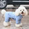 Impermeabili S2XL PU Impermeabile per cani Impermeabile di piccola taglia media Cappotto antipioggia Abbigliamento per cani riflettente per cani di piccola taglia Tuta con cappuccio Abbigliamento per animali domestici