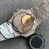 ZF Factory Super Version Watch 40,5 mm 5712 Księżyc Sapphire Sapphire Transpare Cal.Cal.240 PS IRM C LU Mechanical Automatyczne zegarki męskie