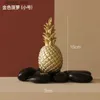 Altro Decorazioni per la casa Resina in stile nordico ananas dorato decorazione della casa soggiorno armadietto del vino tecnologia di visualizzazione della finestra tavolo da pranzo di lusso oggetti di scena Q240229