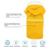 Raincoats S5XL vêtements pour animaux de compagnie chien imperméable sécurité bande réfléchissante résistant à l'usure petit grand chien manteau de pluie imperméable à l'eau en plein air chiot vêtements