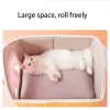 Mats Cat Bed Soft Deep Sleep Dog Cat Winter House Removable Cushion For Kittens Enclosed Pet Tent Cave Cama Gato Sleeping Supplies