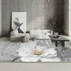 Nordic salon w paski dywan w stylu Wabisabi Homestay Dekorowanie sypialni Prosty duży obszar dywaniczny mata kąpielowa 240223
