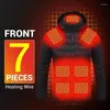 Women's Trench Coats Women 21 Areas Heated Jacket Winter Outdoor Electric Heating Jackets Warm Sprots Thermal Coat Clothing Heatable Cotton