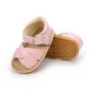 Babyschoenen Baby Meisje Sandalen Schoenen Flats Leer Rubberen Zool Antislip Walker Pasgeboren Peuter Wieg SummerH24229