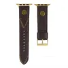 Designer Designer lederen horlogeband voor Iwatch Band 38mm 40mm 41mm 42mm 44mm 45mm Letters Smart Strap designer2ZDA2ZDA