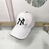 Brim Hats New Baseball Mens Designer Luksusowa marka Kobieta Casquette Regulowana kopuła biała litera haftowa letnia brązowa ochrona ciężarówki HATS 240229