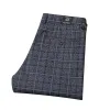 Pants Classic Plaid Pants Men Korea Kläder Fashion Casual Business Formal Dress Trousers For Men Slim Checked Trousers 2023