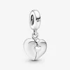 100% 925 Sterling Zilver Familie Hart Medaillon Dangle Charms Fit Originele Europese Bedelarmband Mode Vrouwen Bruiloft Verloving J165M