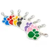 Tag 20PCS Big Foot Dog Zampa Forma Incisione Pet ID Tag Collana Accessori Anti Perso Gattino Cucciolo Gioielli Piccolo Regalo