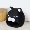 Matten Cartoon Katze bett Fleece Schöne Haustier Haus für Welpen Katze Warme Weiche Katze höhle zelt wasserdichte Unterseite Schlaf tasche Katze Liefert