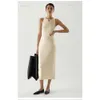 Designer Women's Casual Dress Classic Promdress Dresses Simple High-kvalitet Sticked Fabric har en hög elastisk vikt på cirka 45-60 kg kvinnliga kläder