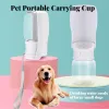 Karmienie przenośna butelka z wodą dla psa pojemnik na wodę do psów karmnikowe miska na zewnątrz podróżne przeciek osty