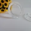 Chandelier Crystal Camal 2PCS 50mm Clear Circle Ring Crystals Glass Pendants Suncatcher Prisms Light Part Drops Accessories