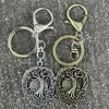 Keychains Retro Tree Of Life Keychain Viking Triskelion Triskele Spiral Knot Symbol Amulet Jewelry Accessories Craft Supplies